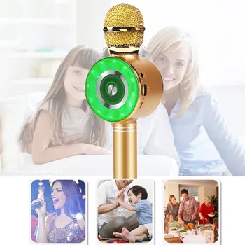 Handheld Rechargeable Stereo USB Kid Adult Singing Portable Home Karaoke Microphone With Light Wireless Bluetooth Party
Handheld Rechargeable Stereo USB Kid Adult Singing Portable Home Karaoke Microphone With Light Wireless Bluetooth Party