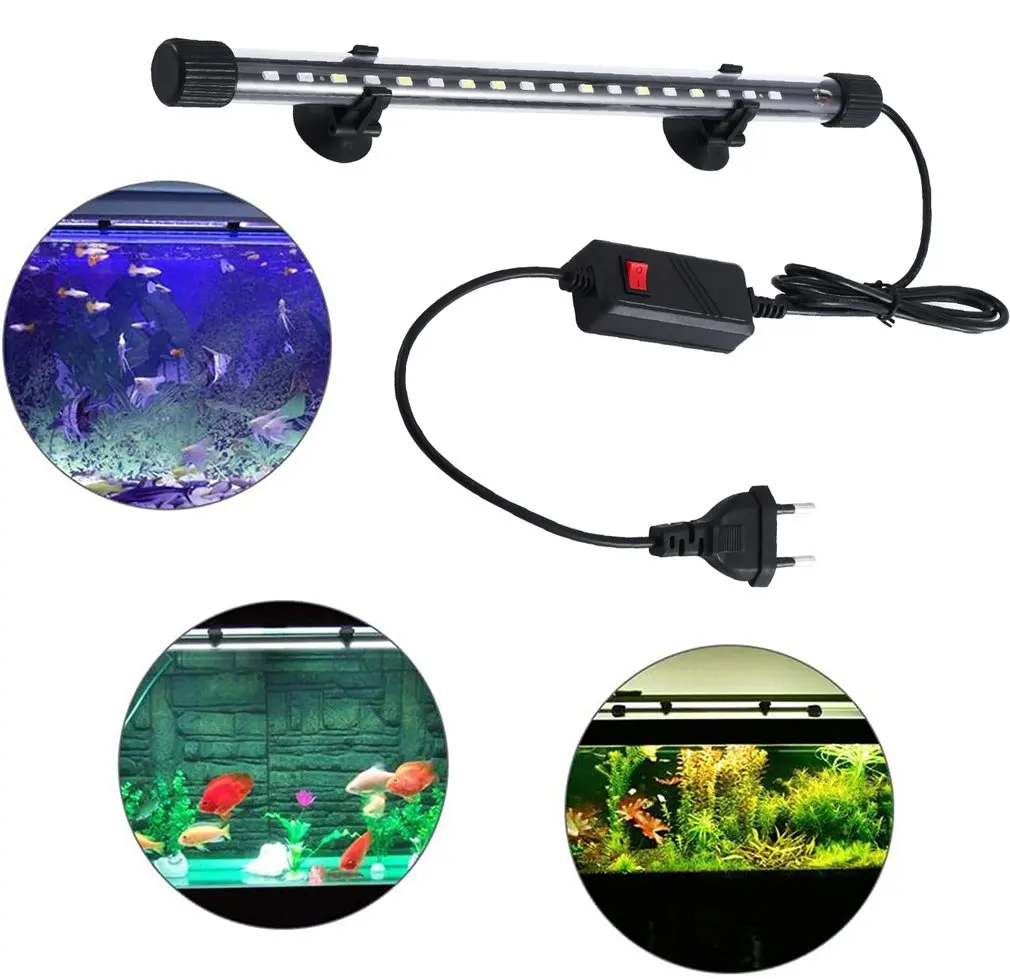 LED Aquarium Lights Waterproof Fish Tank Light for plants Amphibious use Submersible Underwater Clip Lamp Aquatic Decor lamp
LED Aquarium Lights Waterproof Fish Tank Light for plants Amphibious use Submersible Underwater Clip Lamp Aquatic Decor lamp
