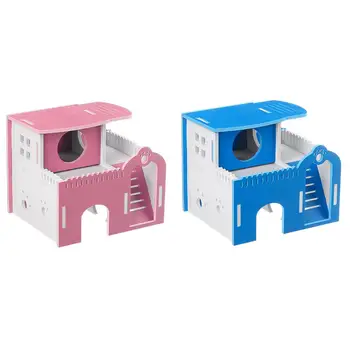 New 2 Layer Hamster House Ladder Hamster House Small Animal Pet Mouse Cage Castle Exercise Climbing Toy House Small Pet Nest Vil
New 2 Layer Hamster House Ladder Hamster House Small Animal Pet Mouse Cage Castle Exercise Climbing Toy House Small Pet Nest Vil