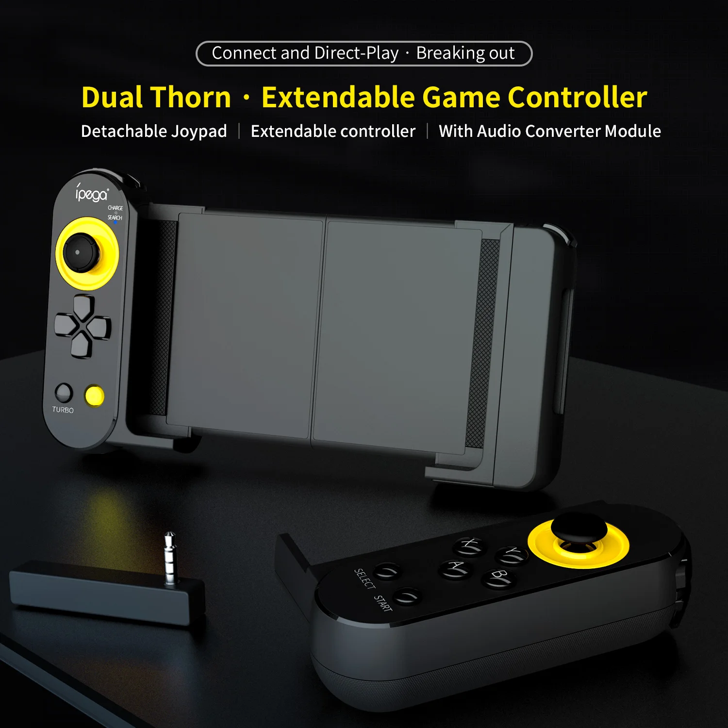 Ipega pg9167 gamepad bluetooth wireless joystick trigger stretchable game controller gamepad for android ios pc