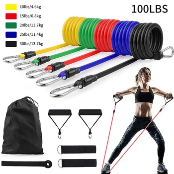 11 Pcs/Set Latex Resistance Bands Training Exercise Yoga Tubes Pull Rope Rubber Expander Elastic Bands Fitness With Carrying Bag
11 Pcs/Set Latex Resistance Bands Training Exercise Yoga Tubes Pull Rope Rubber Expander Elastic Bands Fitness With Carrying Bag