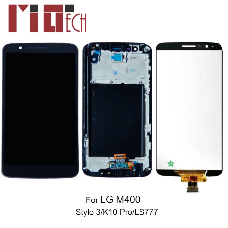 LCD Display For LG Stylo 3 K10 Pro M400 LS777 LCD Touch Screen Digitizer Black No/with Frame Assembly Replacement
LCD Display For LG Stylo 3 K10 Pro M400 LS777 LCD Touch Screen Digitizer Black No/with Frame Assembly Replacement