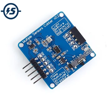 Temperature Humidity Air Pressure Light Color Proximity Sensor Module 7 in1 For Arduino Raspberry Pi
Temperature Humidity Air Pressure Light Color Proximity Sensor Module 7 in1 For Arduino Raspberry Pi