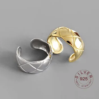 INS Charm Korean version 100% S925 sterling silver open ring pattern Irregular arc concave wide surface female ring
INS Charm Korean version 100% S925 sterling silver open ring pattern Irregular arc concave wide surface female ring