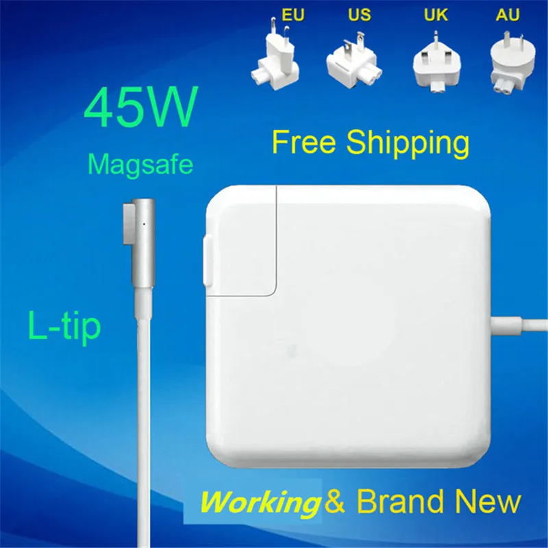 

100% New! 14.5V 3.1A 45W Laptop MagSaf* Power Adapter Charger For Apple Macbook Air 11'' 13'' A1374 A1304 A1369 A1370