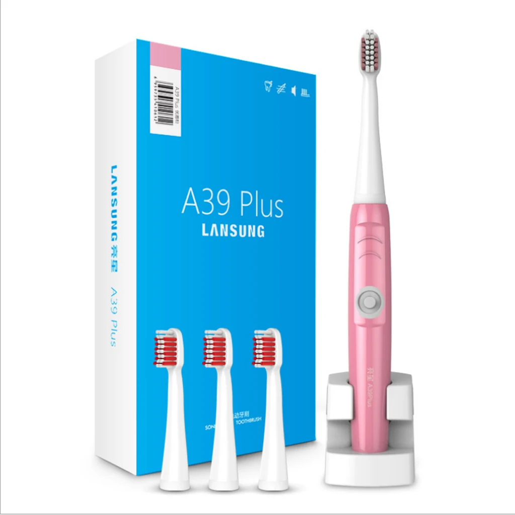 US Plug Electric Rechargeable Power Toothbrush 3 Brush Heads Replacement for Plaque Control Gum Massage US Plug Electric Rechargeable Power Toothbrush 3 Brush Heads Replacement for Plaque Control Gum Massage