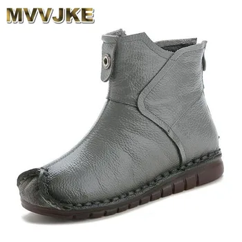 MVVJKE New Autumn and Winter Boots Women Shoes Retro Cow Leather Boots Non-slip Soft Comfort Plus Velvet Women Boots Flat Shoes
MVVJKE New Autumn and Winter Boots Women Shoes Retro Cow Leather Boots Non-slip Soft Comfort Plus Velvet Women Boots Flat Shoes