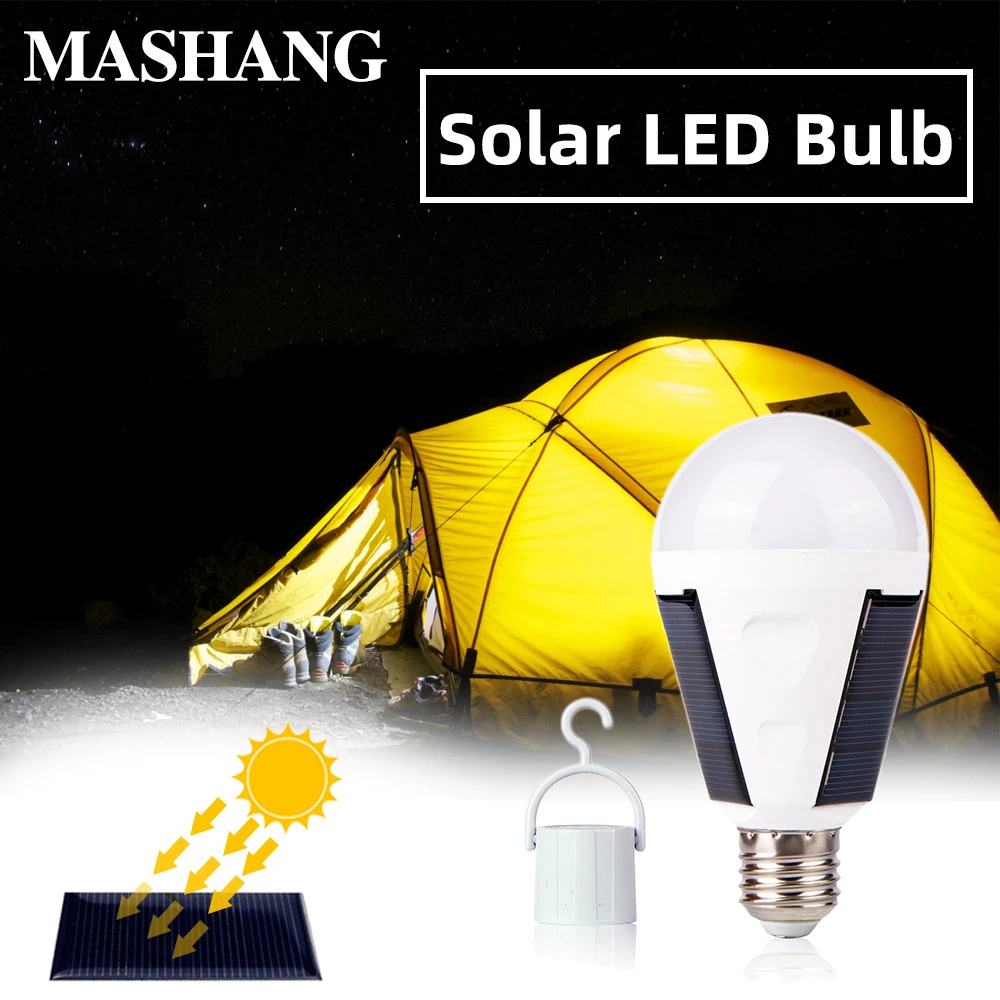 Solar Led Bulb LED Lamp Solar Tent Lamp Fishing Light E27 7W 12W Rechargeable Portable Outdoor Emergency Solar Powered Bulb
Solar Led Bulb LED Lamp Solar Tent Lamp Fishing Light E27 7W 12W Rechargeable Portable Outdoor Emergency Solar Powered Bulb