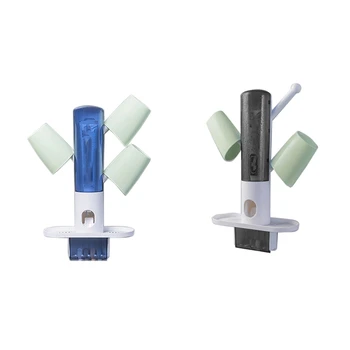 Toothbrush Holder Storage Rack All Dust Free Clean with an Automatic Toothpaste Dispenser with 3x Wash Cups
Toothbrush Holder Storage Rack All Dust Free Clean with an Automatic Toothpaste Dispenser with 3x Wash Cups