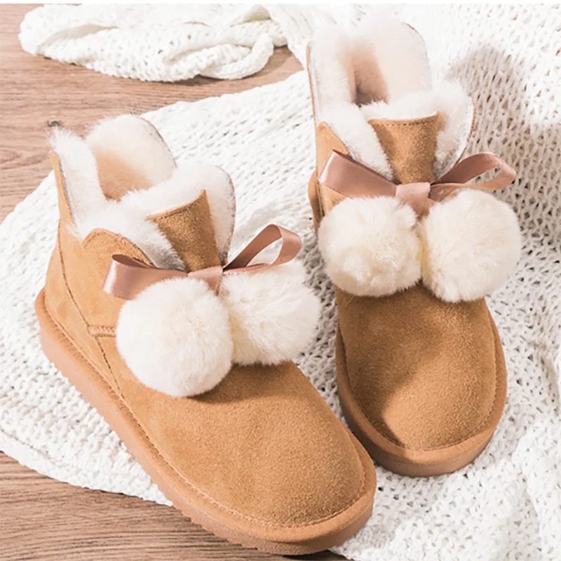 JAYX 2023 Natural Wool Women Snow Boots genuine cowhide leather Winter Boots Warm women Ankle boots hot sale
JAYX 2023 Natural Wool Women Snow Boots genuine cowhide leather Winter Boots Warm women Ankle boots hot sale