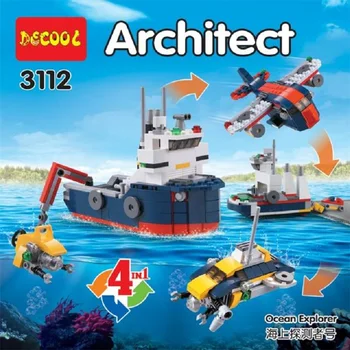City Creator 4 in 1 213pcs DECOOL 3112 Ocean Bus Submarine Aircraft Building Blocks bricks Toys for for minifigure
City Creator 4 in 1 213pcs DECOOL 3112 Ocean Bus Submarine Aircraft Building Blocks bricks Toys for for minifigure