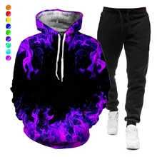 3D Print Women Men 3D Flame Printing Tracksuit Hoodie/Sweatshirts+Joggers Pants Suit Couple Clothes 
3D Print Women Men 3D Flame Printing Tracksuit Hoodie/Sweatshirts+Joggers Pants Suit Couple Clothes