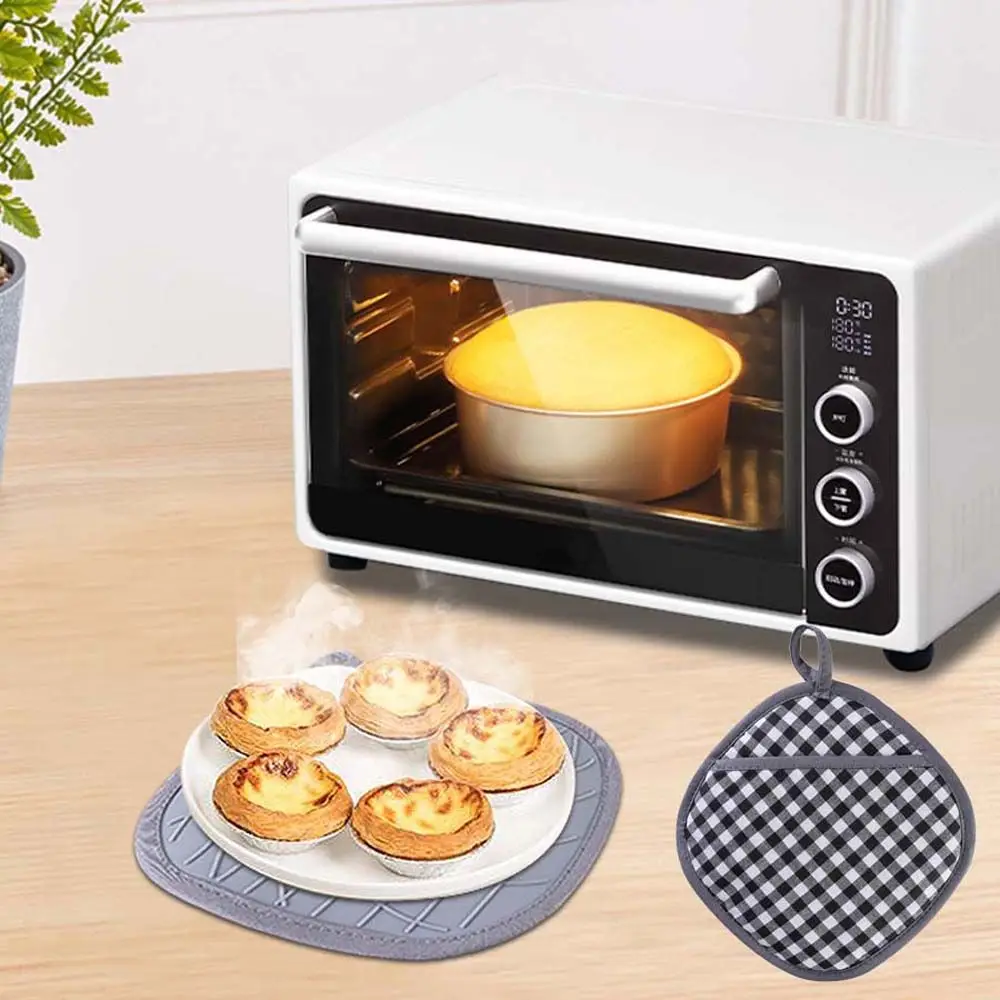 

Cotton Non-slip Mitten Silicone Kitchen Accessories Bakeware Oven Gloves Oven Mitts Pot Holder Placemat