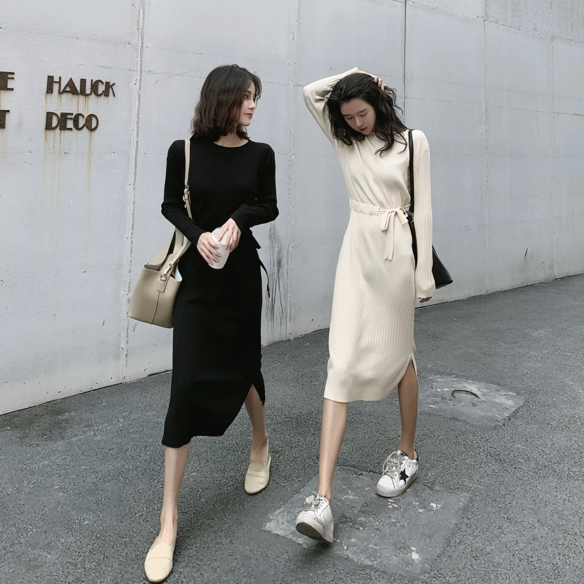 Women dress winter 2020 knit sweater autumn winter dress backing the little knit dress female temperament Long Sleeves Warm Slim
Women dress winter 2020 knit sweater autumn winter dress backing the little knit dress female temperament Long Sleeves Warm Slim