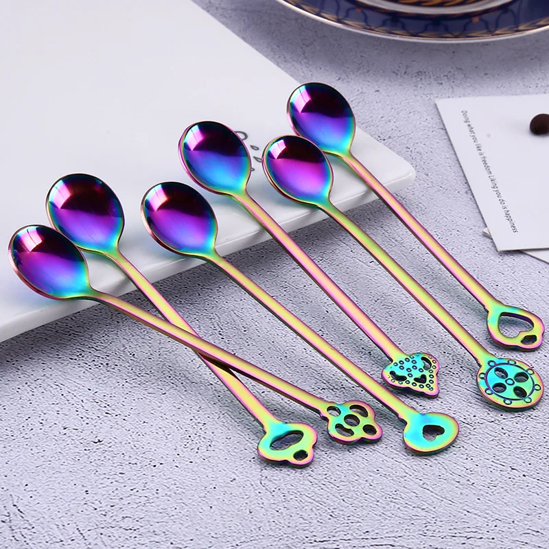 6Pcs 304 stainless steel personalized coffee spoon, spoon and dessert spoon combination kit mixing seasoning spoon gift Kit
6Pcs 304 stainless steel personalized coffee spoon, spoon and dessert spoon combination kit mixing seasoning spoon gift Kit