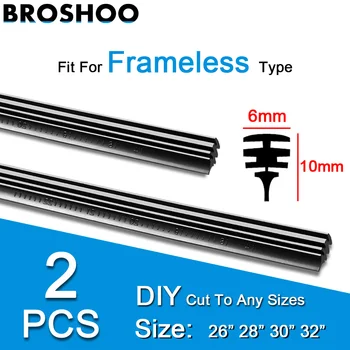 2PCS Frameless Car Windshield Windscreen Wiper Blade Soft Vehicle Insert Rubber Strip (Refill) 6mm 26"28"30"32" Car Accessories 
2PCS Frameless Car Windshield Windscreen Wiper Blade Soft Vehicle Insert Rubber Strip (Refill) 6mm 26"28"30"32" Car Accessories