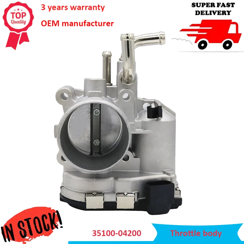 35100-04200 New Throttle Body Assembly For Hyundai i10 i20 Kia Rio 1.2L Throttle Valve 3510004200 Car Accessories
35100-04200 New Throttle Body Assembly For Hyundai i10 i20 Kia Rio 1.2L Throttle Valve 3510004200 Car Accessories