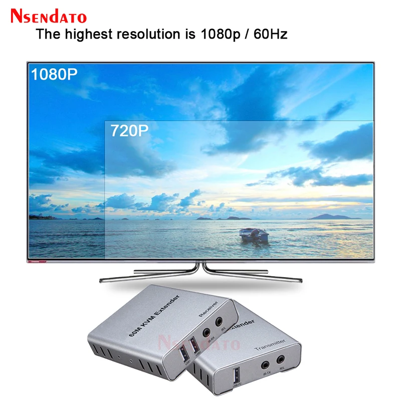 HDMI USB KVM extender 60m By cat5/6 Cable 1080p 60Hz HDMI Transmitter Receiver KVM switch with Audio IR Control mouse keyboard
HDMI USB KVM extender 60m By cat5/6 Cable 1080p 60Hz HDMI Transmitter Receiver KVM switch with Audio IR Control mouse keyboard