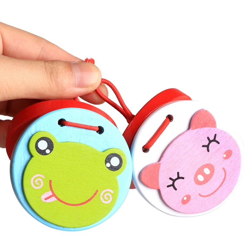 1Pc Kids Lovely Wooden Castanets Music Instruments for Baby Clapper Handle Musical Instruments Toy Educational Toys for Children
1Pc Kids Lovely Wooden Castanets Music Instruments for Baby Clapper Handle Musical Instruments Toy Educational Toys for Children