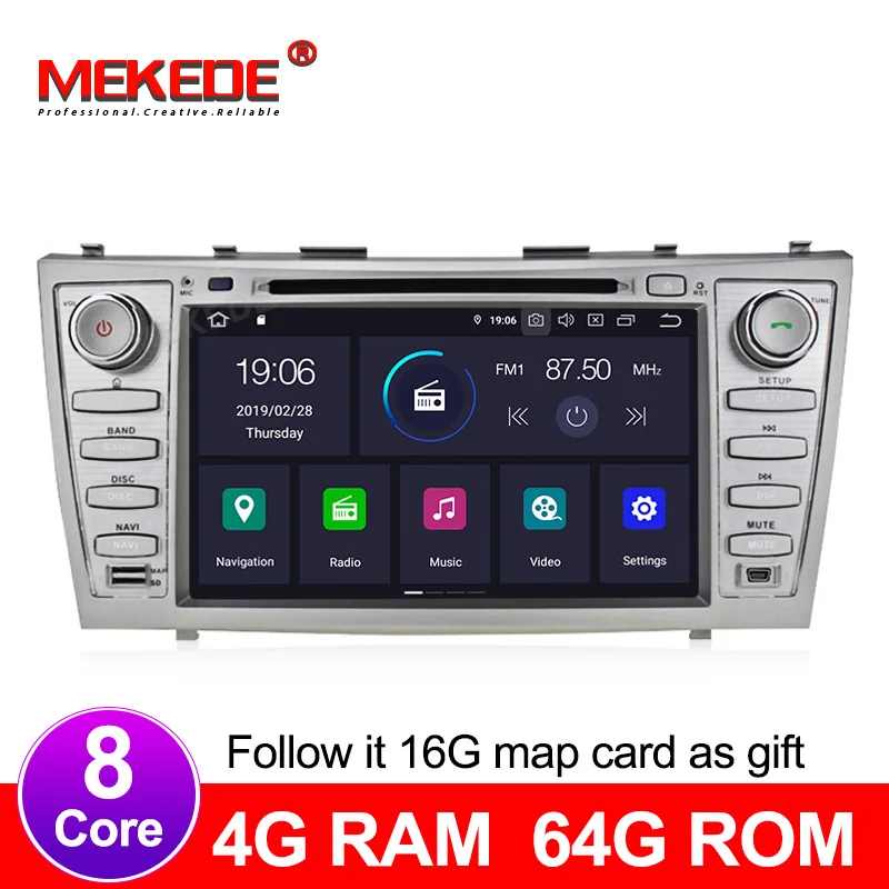 4+64G Android 9.0 Car Radio Multimedia Video Player Navigation GPS WiFi 2 din For Toyota Camry 40 50 2007-2010
4+64G Android 9.0 Car Radio Multimedia Video Player Navigation GPS WiFi 2 din For Toyota Camry 40 50 2007-2010
