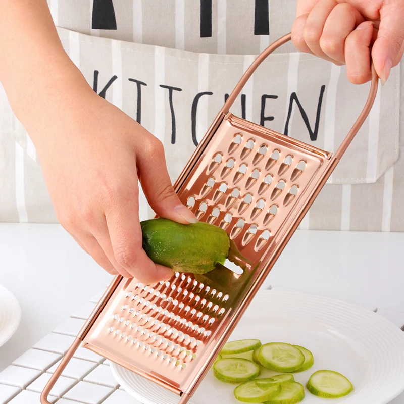 Multifuction Kitchen Gadgets Gold Stainless Steel Grater Potato Fruit Slicer Peel Scrape Vegetable Cutter Chopper Wipe Radish
Multifuction Kitchen Gadgets Gold Stainless Steel Grater Potato Fruit Slicer Peel Scrape Vegetable Cutter Chopper Wipe Radish