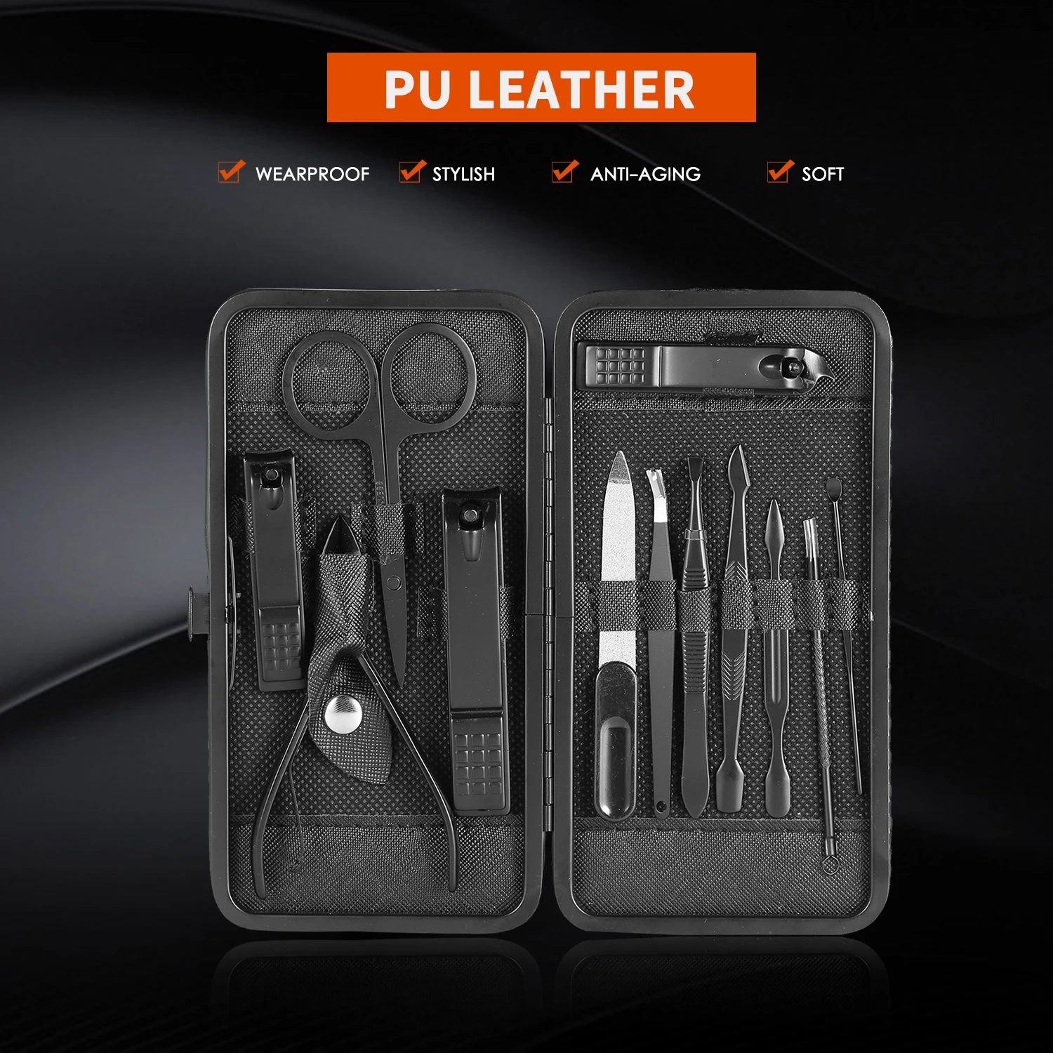 12pcs/set Manicure Pedicure Tool Kit Nail Clippers Tweezer Nail File Cuticle Pusher Fingernail Toenail Scissors Nail Care Kit
12pcs/set Manicure Pedicure Tool Kit Nail Clippers Tweezer Nail File Cuticle Pusher Fingernail Toenail Scissors Nail Care Kit