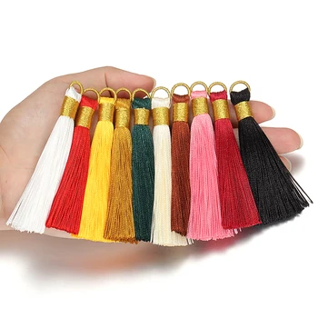 10pcs 8cm Colorful Silk Tassel with Caps Decorative Tassel Pendant Earrings Charm for DIY Jewelry Making Hangling Accessories
10pcs 8cm Colorful Silk Tassel with Caps Decorative Tassel Pendant Earrings Charm for DIY Jewelry Making Hangling Accessories