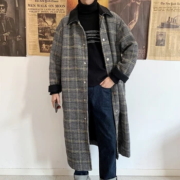 2019 New Large Size Winter Simple Popular Men's Loose Korean Version Of The Wild Plus Long Couple Casual Tartan Coat
2019 New Large Size Winter Simple Popular Men's Loose Korean Version Of The Wild Plus Long Couple Casual Tartan Coat