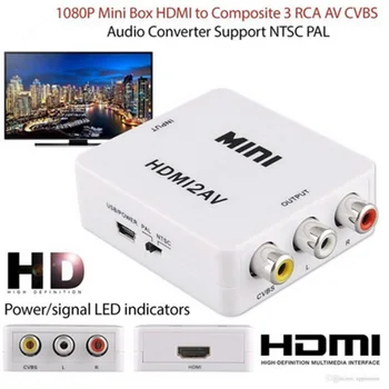 High Quality Mini HDMI To AV 3RCA Video Audio Converter Adapter With USB Power Cable Adapter
High Quality Mini HDMI To AV 3RCA Video Audio Converter Adapter With USB Power Cable Adapter