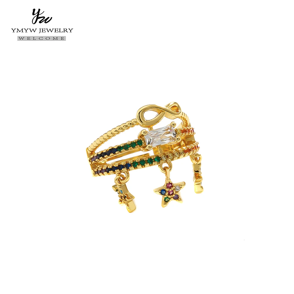 YMYW Fashion Copper Cubic Zircon Charm Rings Stars Exquisite Resizable Rings for Women Girls Party Gift Bohemian / Boho
YMYW Fashion Copper Cubic Zircon Charm Rings Stars Exquisite Resizable Rings for Women Girls Party Gift Bohemian / Boho