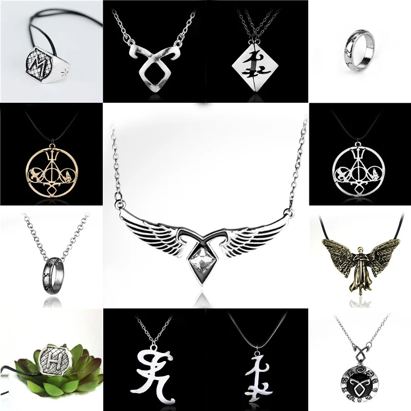 MQCHUN The Mortal Instruments City of Bones necklace Angelic Power Runes Shadowhunters pendant men women Gift Film Accessories | Украшения