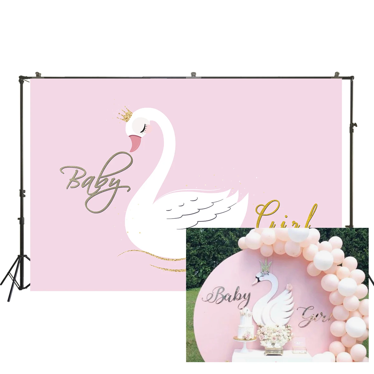 birthday backdrop swan pink Custom baby girl photocall photography wallpaper party decorations photographic background W-2265
birthday backdrop swan pink Custom baby girl photocall photography wallpaper party decorations photographic background W-2265