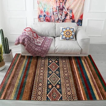 Persian Style Retro Carpet and Rug Living Room Morocco Geometric Striped Decor Non-Slip Floor Mat Bedroom Kitchen Hallway Tapete
Persian Style Retro Carpet and Rug Living Room Morocco Geometric Striped Decor Non-Slip Floor Mat Bedroom Kitchen Hallway Tapete