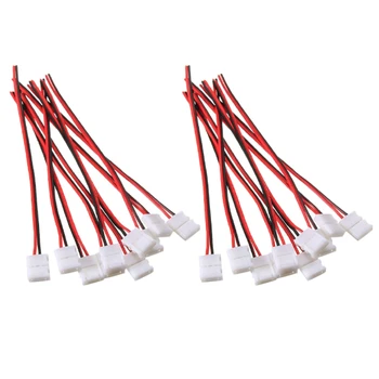 20Pcs PCB Cable 2 Pin LED Strip Connector 3528 Single Color Adapter 8mm & 10mm
20Pcs PCB Cable 2 Pin LED Strip Connector 3528 Single Color Adapter 8mm & 10mm