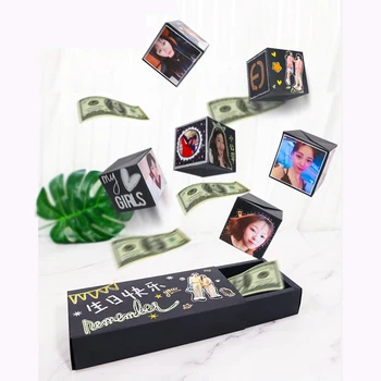 Creative DIY Surprise Bounce Love Box Explosion Photo Album Birthday Party Gift Box Anniversary Scrapbook Cristmas Decoration
Creative DIY Surprise Bounce Love Box Explosion Photo Album Birthday Party Gift Box Anniversary Scrapbook Cristmas Decoration