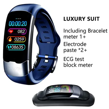 ECG PPG Smart Bracelet HRV Heart Rate Blood Pressure Monitor Smart Band Men IP67 Waterproof Running Swimming Sport Wristbands
ECG PPG Smart Bracelet HRV Heart Rate Blood Pressure Monitor Smart Band Men IP67 Waterproof Running Swimming Sport Wristbands