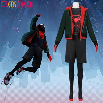 Miles Morales Costume Spider-Man Into the Spider-Verse Cosplay Superhero Jumpsuit Spiderman Zentai Outfit COSPLAYONSEN All size
Miles Morales Costume Spider-Man Into the Spider-Verse Cosplay Superhero Jumpsuit Spiderman Zentai Outfit COSPLAYONSEN All size