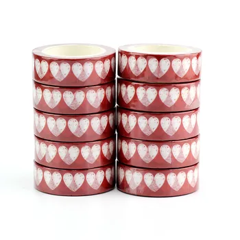10PCS/lot Decor Hearts Washi Tapes Paper for Planner Scrapbooking Stickers Adhesive Masking Tapes School Supplies Stationery 
10PCS/lot Decor Hearts Washi Tapes Paper for Planner Scrapbooking Stickers Adhesive Masking Tapes School Supplies Stationery