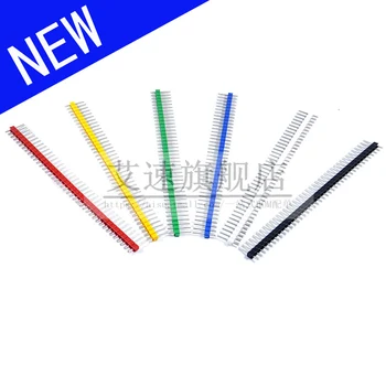 100pcs 2.54mm Single Row Male 2.54 PCB Pin Header Connector Pinheader 1*40p 1x40p
100pcs 2.54mm Single Row Male 2.54 PCB Pin Header Connector Pinheader 1*40p 1x40p