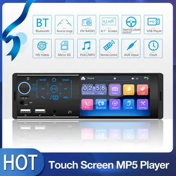 1Din Car MP5 Player 1080P HD Video Car Stereo AM Radio Receiver 4.1'' TFT Touch Screen Support Bluetooth Aux-in/USB/FM & Camera
1Din Car MP5 Player 1080P HD Video Car Stereo AM Radio Receiver 4.1'' TFT Touch Screen Support Bluetooth Aux-in/USB/FM & Camera