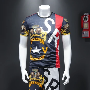 Luxury Letters Hip Hop Men Set Tracksuit Mens Jogger Sweatsuit Chandal Survetement Streetwear Fashion Party Tshirt Men Clothes 
Luxury Letters Hip Hop Men Set Tracksuit Mens Jogger Sweatsuit Chandal Survetement Streetwear Fashion Party Tshirt Men Clothes