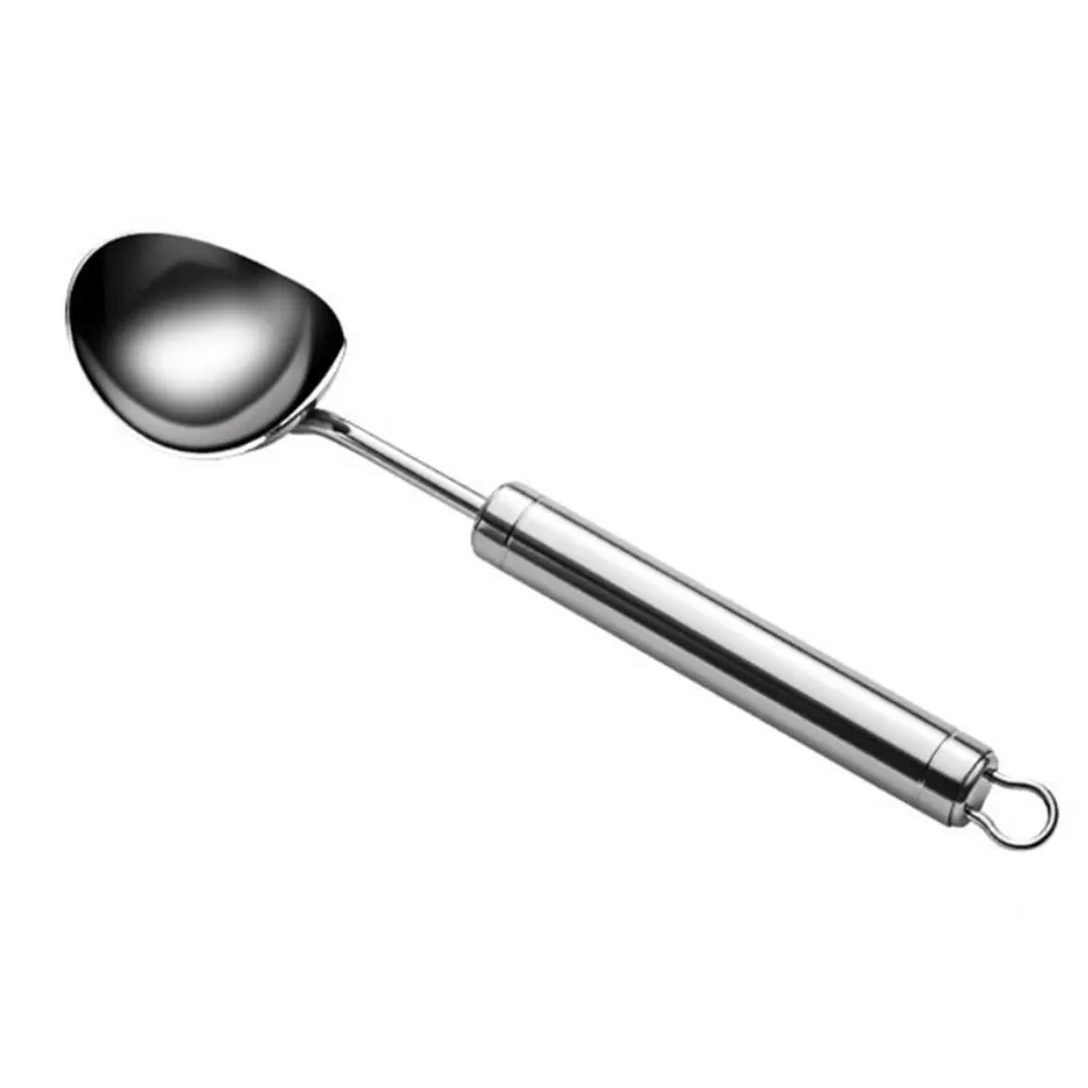 Ergonomic Scoop Ice Cream Spoon Non Stick Durable Stainless Steel Long Handle Dessert Kitchen Fruit Tool Hanging Ring Portable
Ergonomic Scoop Ice Cream Spoon Non Stick Durable Stainless Steel Long Handle Dessert Kitchen Fruit Tool Hanging Ring Portable