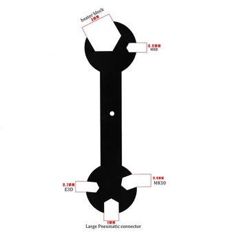3D Printer Multi-Function Wrench, 5 in 1 Installation Replacement Spanner Suitable for Creality Ender 3, CR-10(2 Pack)
3D Printer Multi-Function Wrench, 5 in 1 Installation Replacement Spanner Suitable for Creality Ender 3, CR-10(2 Pack)