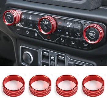4*Red Air Conditioner+Headlight Switch Knob Ring Cover Trim For Jeep Wrangler JL 2018+&Gladiator 2020 Car Interior Accessories
4*Red Air Conditioner+Headlight Switch Knob Ring Cover Trim For Jeep Wrangler JL 2018+&Gladiator 2020 Car Interior Accessories