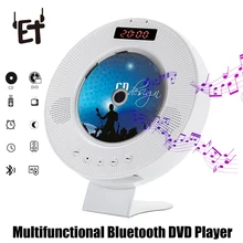 Et montado na parede leitor de cd 2nd gen suporte dvd play com display led mais remoto de alta fidelidade rádio fm bluetooth music player suporte usb tf(China)