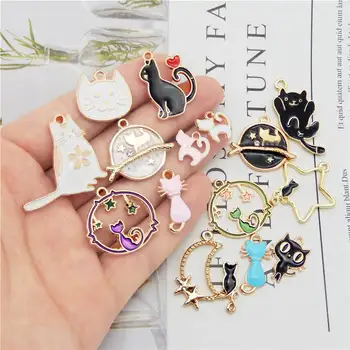 Julie Wang 15PCS Enamel Cat Charms Mixed Styles Alloy Animal Pendants Bracelet Earrings Jewelry Making Accessory
Julie Wang 15PCS Enamel Cat Charms Mixed Styles Alloy Animal Pendants Bracelet Earrings Jewelry Making Accessory