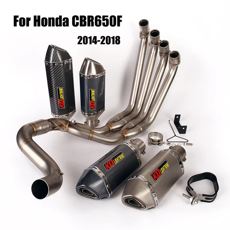 Полная выхлопная система для Honda CBR650F 2014-2018 глушитель наконечники глушителя DB