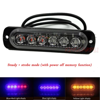 Ultra-thin 6 Led Strobe Emergency Warning Light Grille Flashing Light For Car Auto Truck SUV Motorcycle Strobe Light Yellow Red 
Ultra-thin 6 Led Strobe Emergency Warning Light Grille Flashing Light For Car Auto Truck SUV Motorcycle Strobe Light Yellow Red