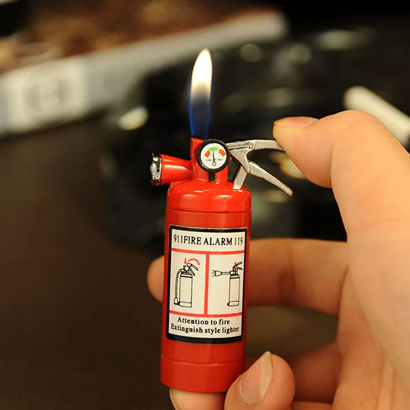 Creative Compact Jet Gas Lighter LED Light Butane Lighter Inflated Gas Fire Extinguisher Lighter Bar Metal Funny Toys Gift
Creative Compact Jet Gas Lighter LED Light Butane Lighter Inflated Gas Fire Extinguisher Lighter Bar Metal Funny Toys Gift