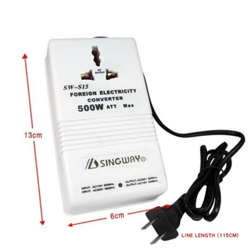 Two-way Conversion Power Transformer 500W 220V to 110V Transformer 110V to 220V Universal Power Supply Adapter Voltage Converter
Two-way Conversion Power Transformer 500W 220V to 110V Transformer 110V to 220V Universal Power Supply Adapter Voltage Converter